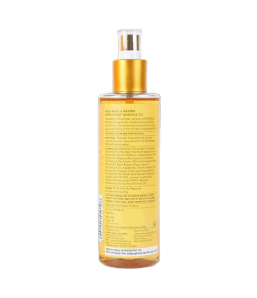 Mantra Herbal Holy Basil and Arjuna Kapha Body Massage Oil - Distacart