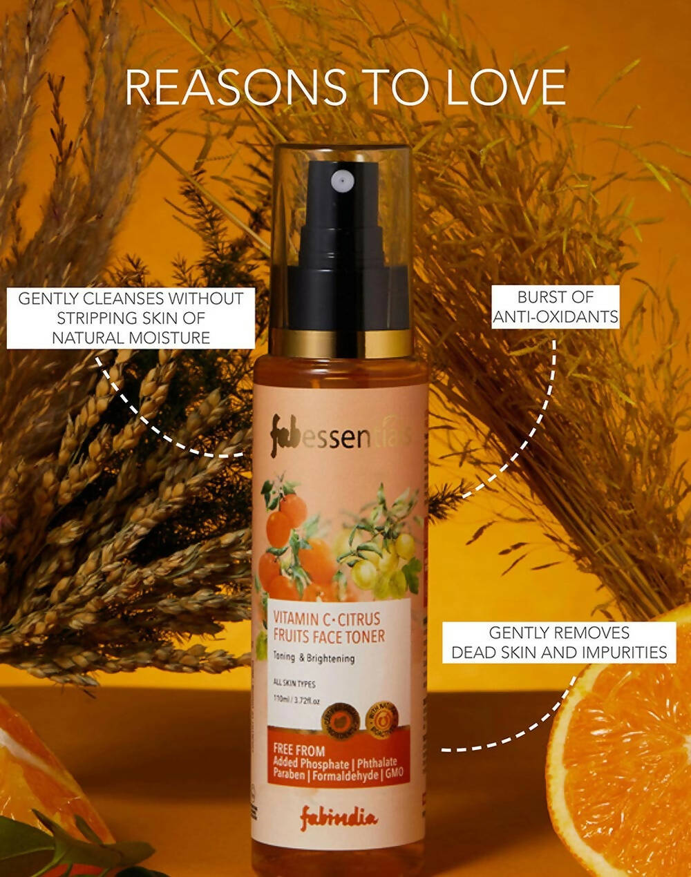 Fabessentials Vitamin C Citrus Fruits Face Toner - Distacart