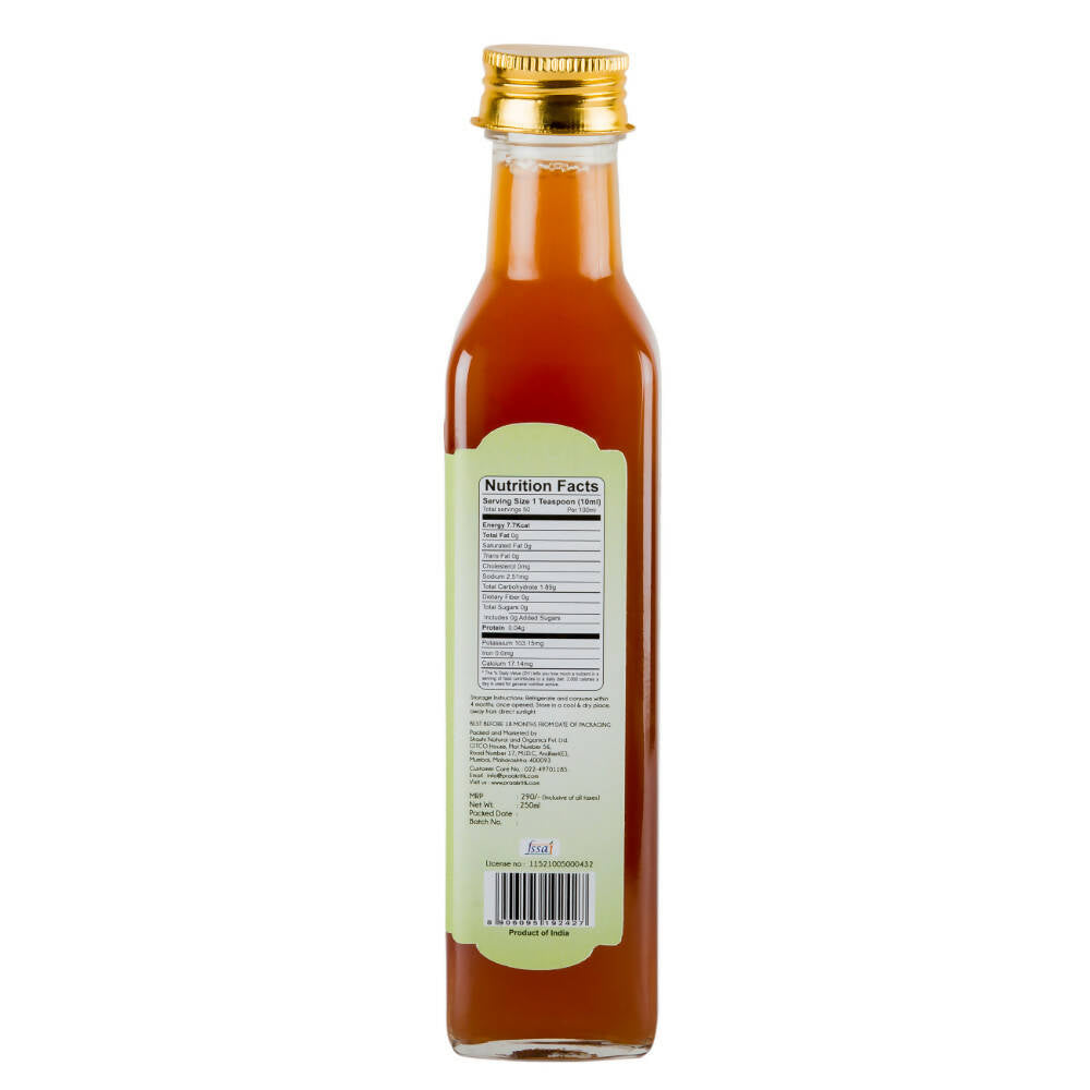 Praakritik Organic Apple Cider Vinegar With Fenugreek & Cinnamon - Distacart
