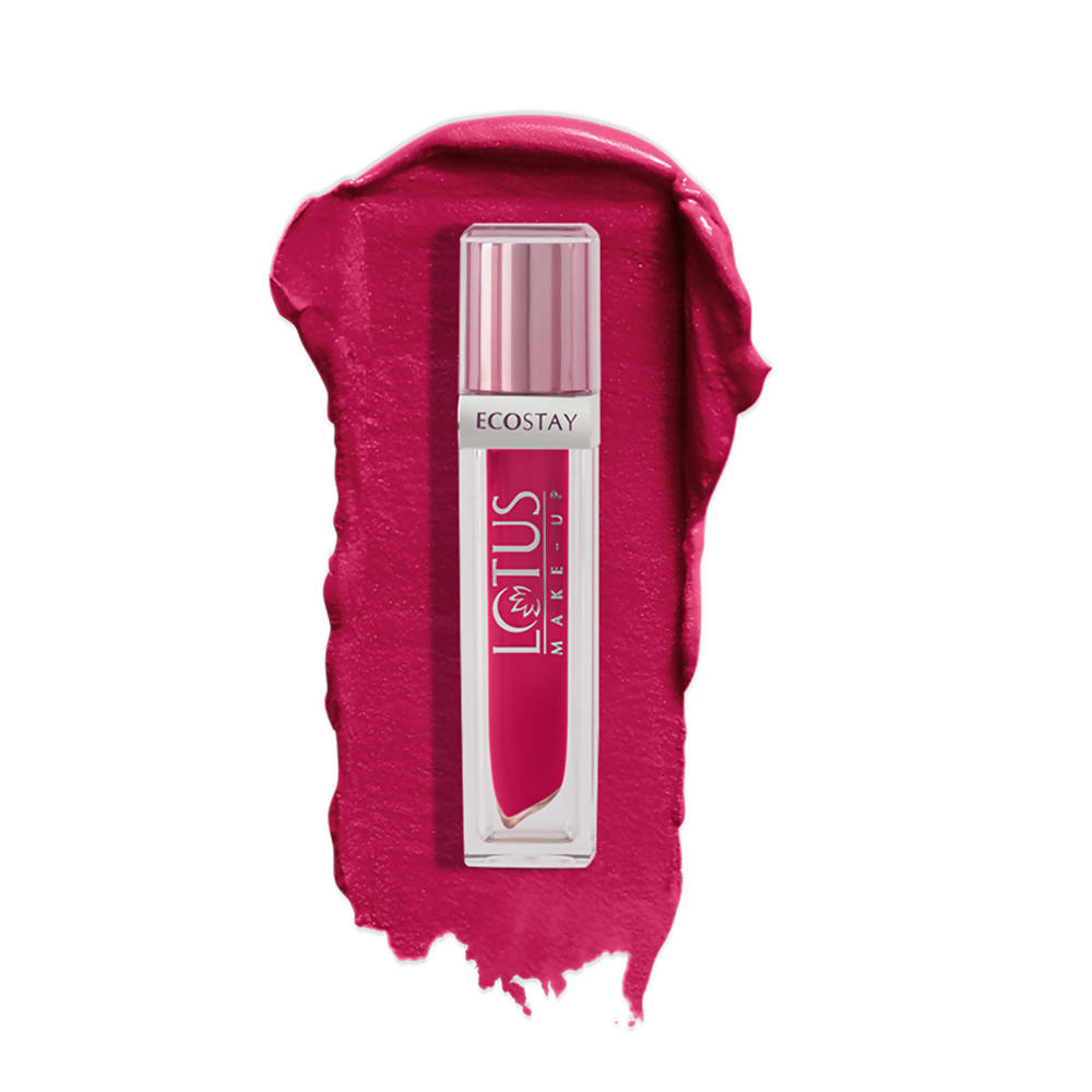 Lotus Herbals Make-Up Ecostay Matte Lip Lacquer - Fuchsia Girl - Distacart