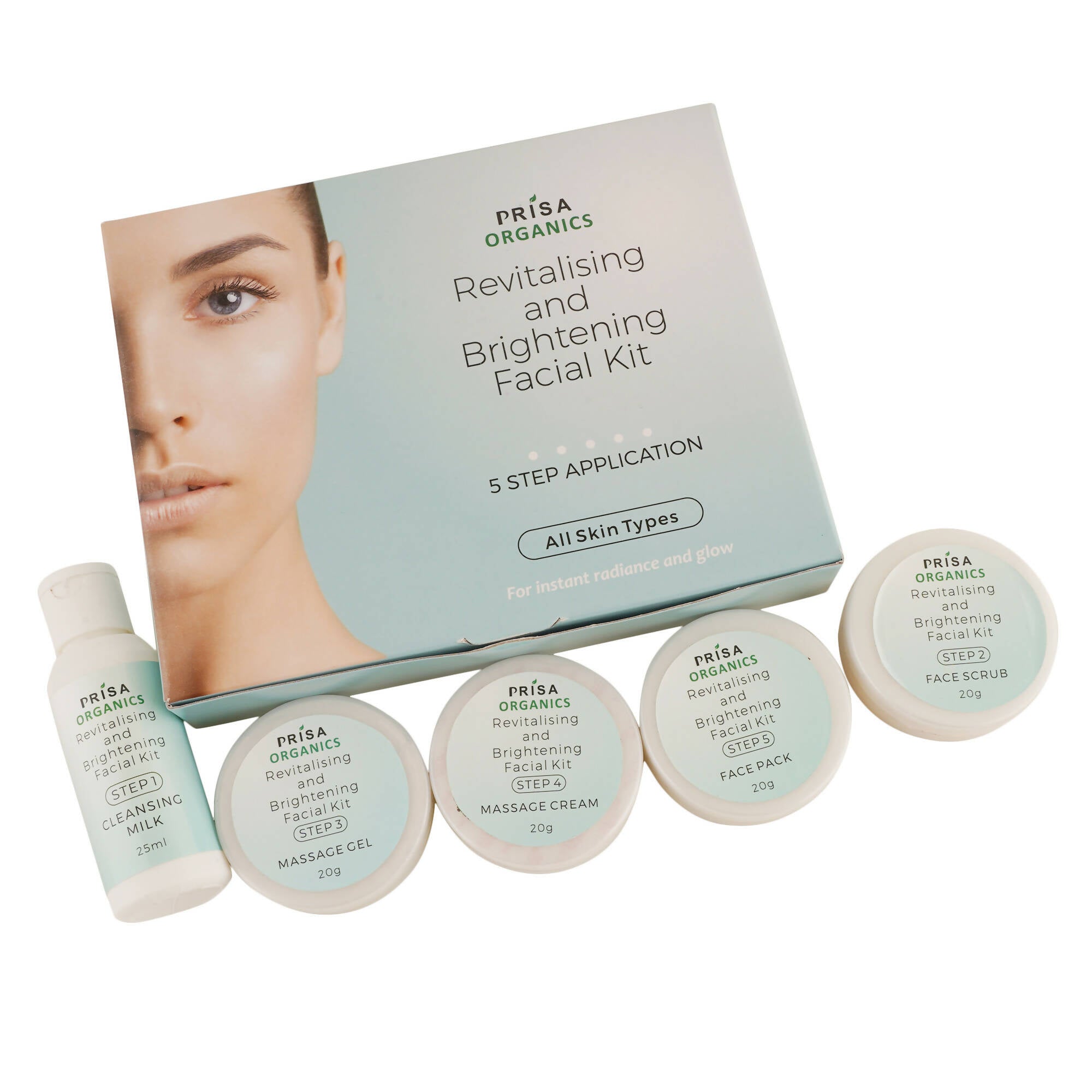 Prisa Organics Whitening Facial Kit - Distacart