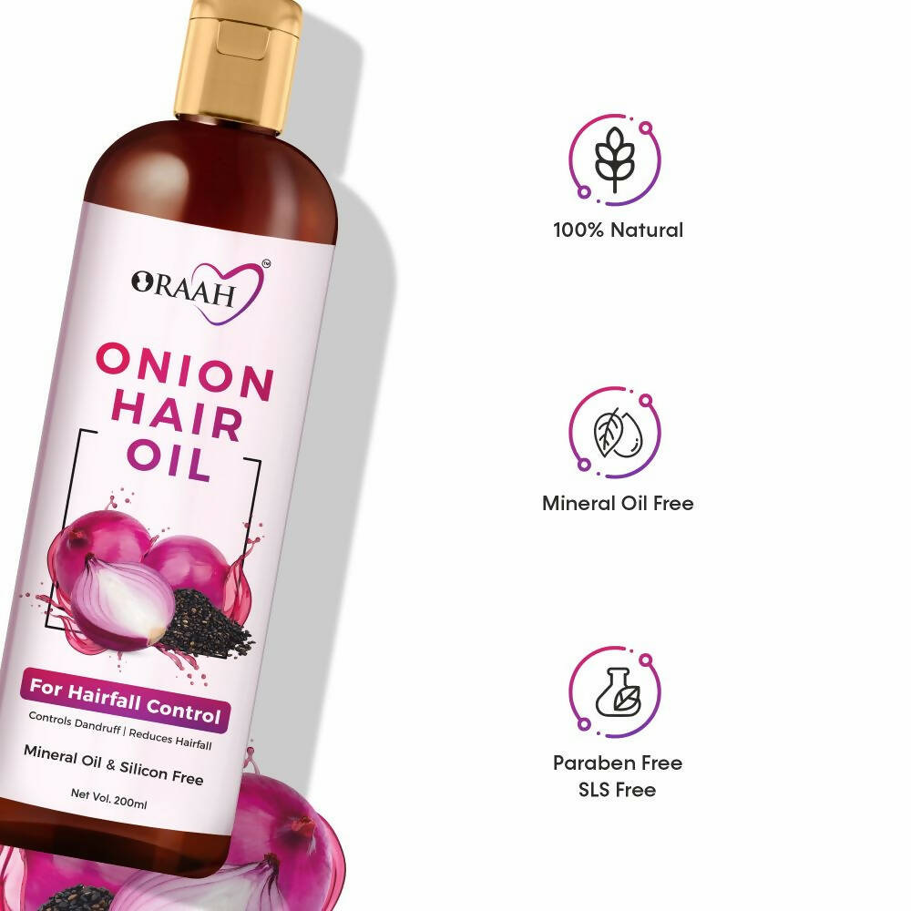 Oraah Hair Care Combo (Onion Hair Oil + Hair Mask) - Distacart