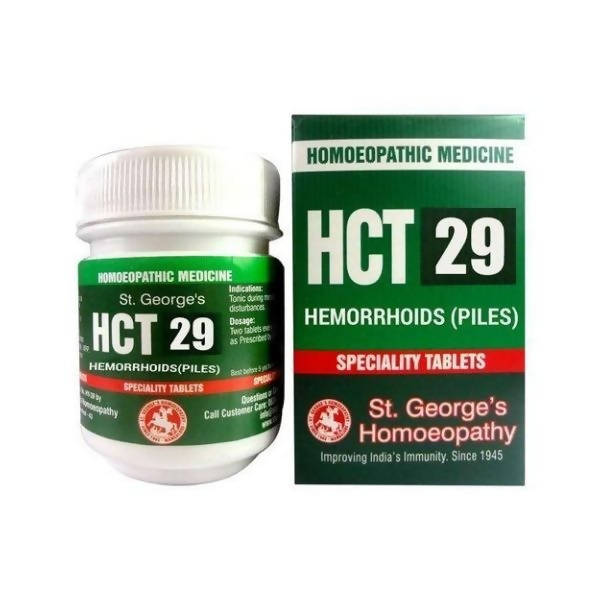 St. George's Homeopathy HCT 29 Tablets