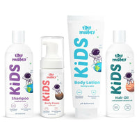 Thumbnail for Tiny Mighty Kids Shampoo, Body Lotion, Foam Wash & Hair Oil Combo - Distacart