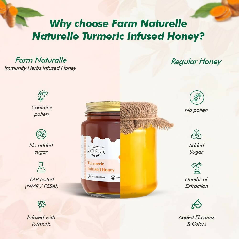 Farm Naturelle Turmeric Infused Honey - Distacart
