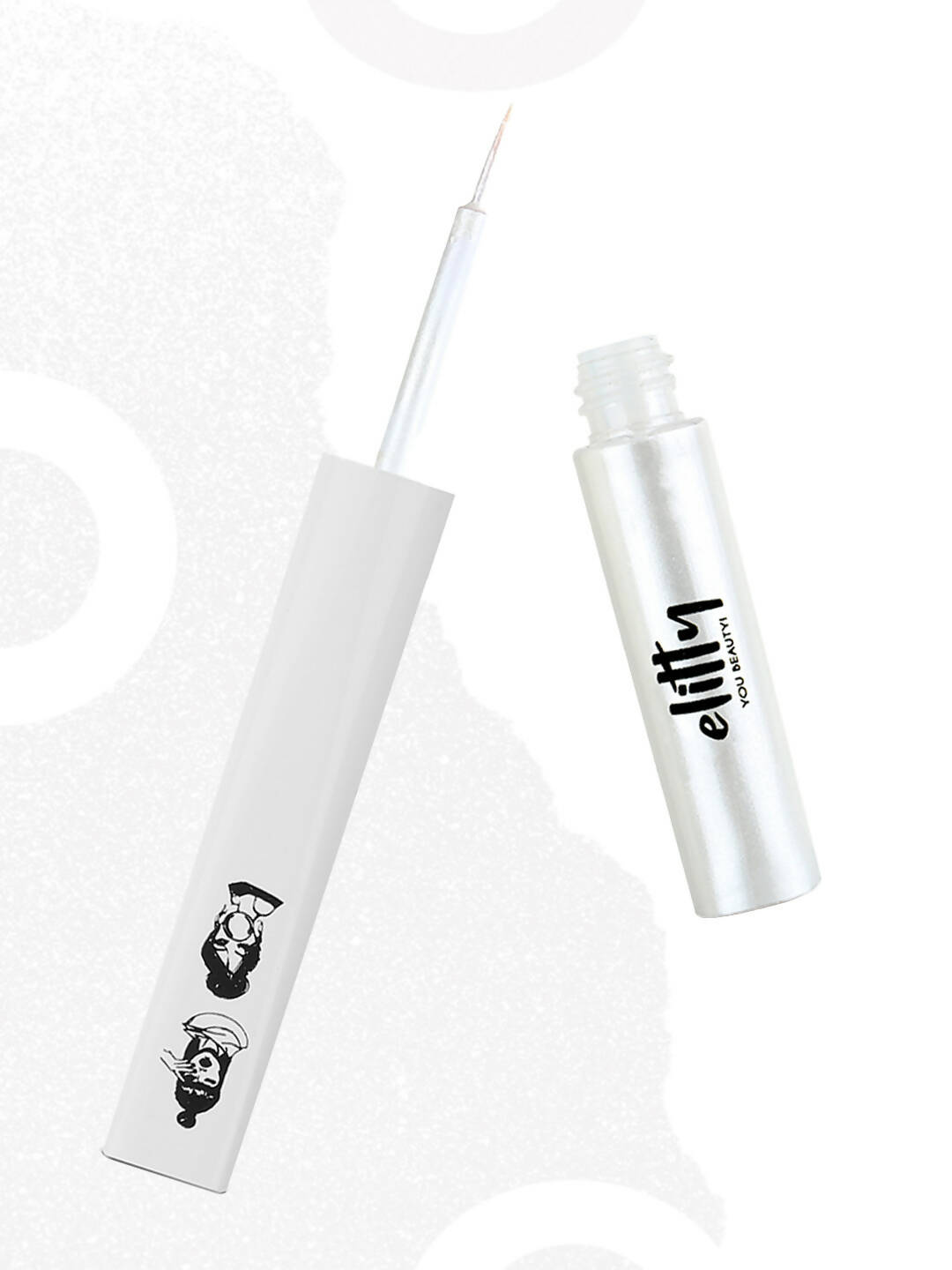Elitty White Pop Color Metallic Finish Liquid Eyeliner - Cloud Nine (White) - Distacart