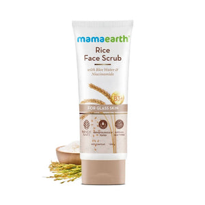 Mamaearth Rice Face Scrub With Rice Water & Niacinamide - Distacart