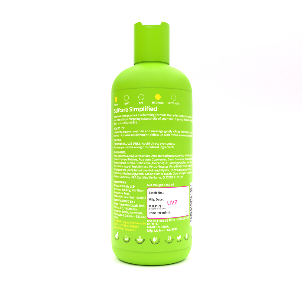 Rivona Naturals Aloe Vera Shampoo - Distacart