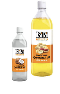 Thumbnail for Isiri Ground Nut Oil + Coconut Oil Combo - Distacart