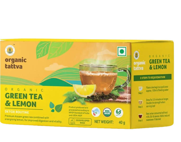 Organic Tattva Green Tea & Lemon