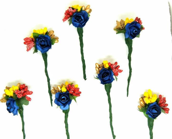 Beautiful Multicolor Flower Hair Brooches