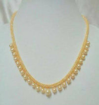 Thumbnail for Gold Designer Pearls Necklace