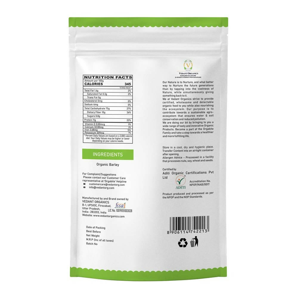 Orgabite Organic Barley Daliya - Distacart