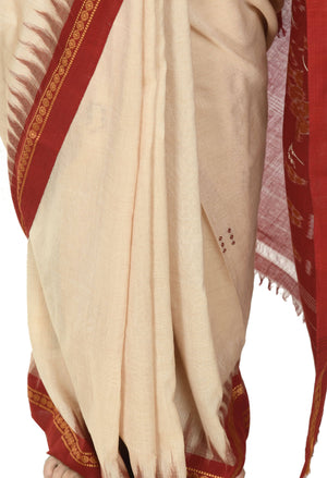 Vamika Sambalpuri Ikat Cotton Special Buti Tasrite & Maroon Saree - Distacart