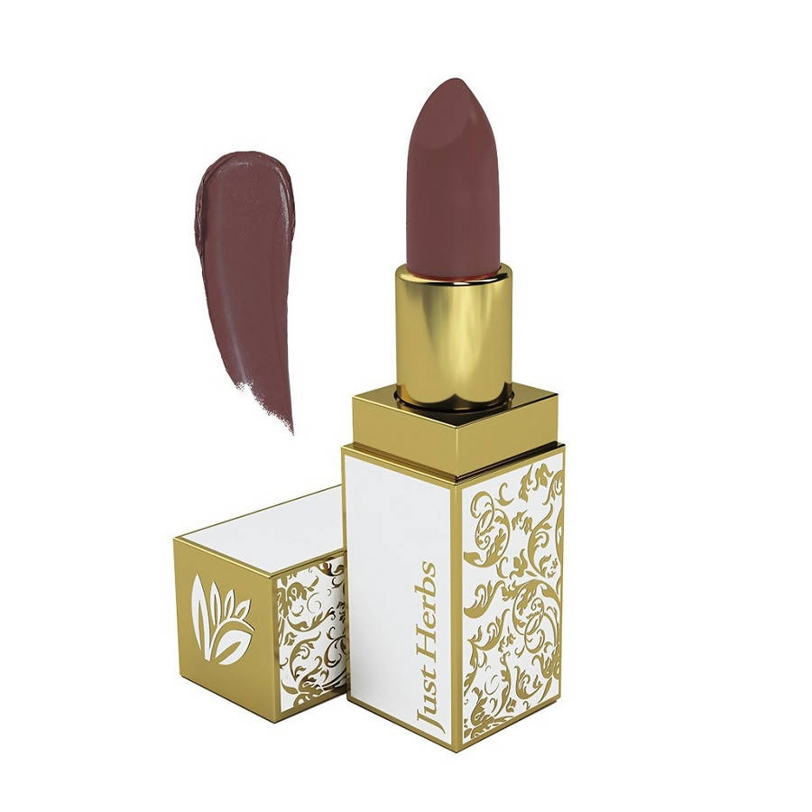 Just Herbs Herb Enriched Ayurvedic Lipstick (Jenita_10_Plum_Brown) (4.2 Gm) - Distacart