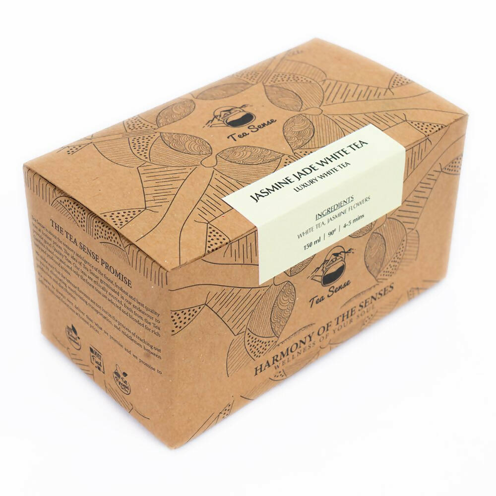Tea Sense Jasmine White Tea Bags Box - Distacart
