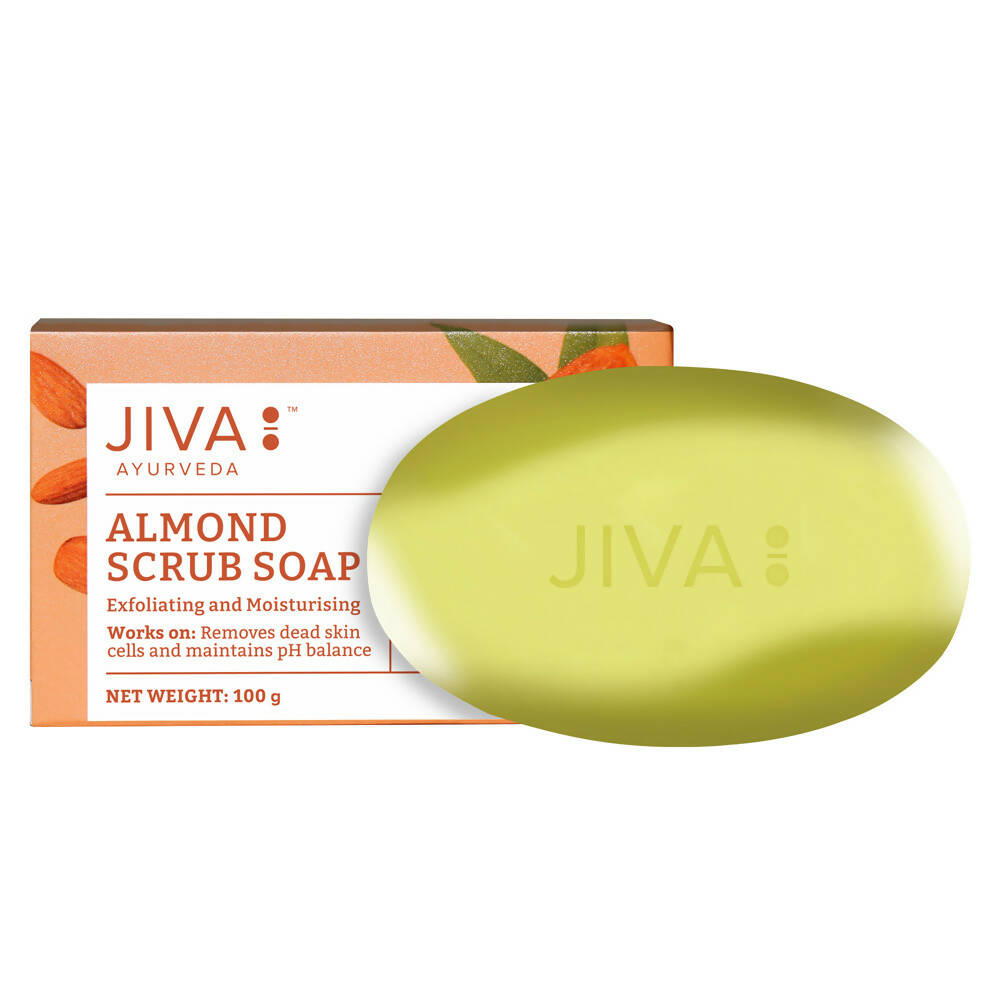 Jiva Ayurveda Almond Scrub Soap - Distacart