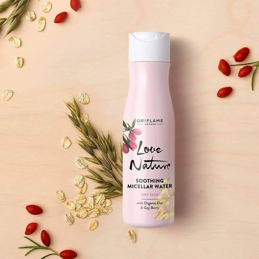 Oriflame Love Nature Soothing Micellar Water with Organic Oat & Goji Berry - Distacart