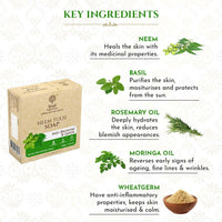 Thumbnail for Khadi Essentials Neem & Tulsi Handmade Herbal Soap - Distacart