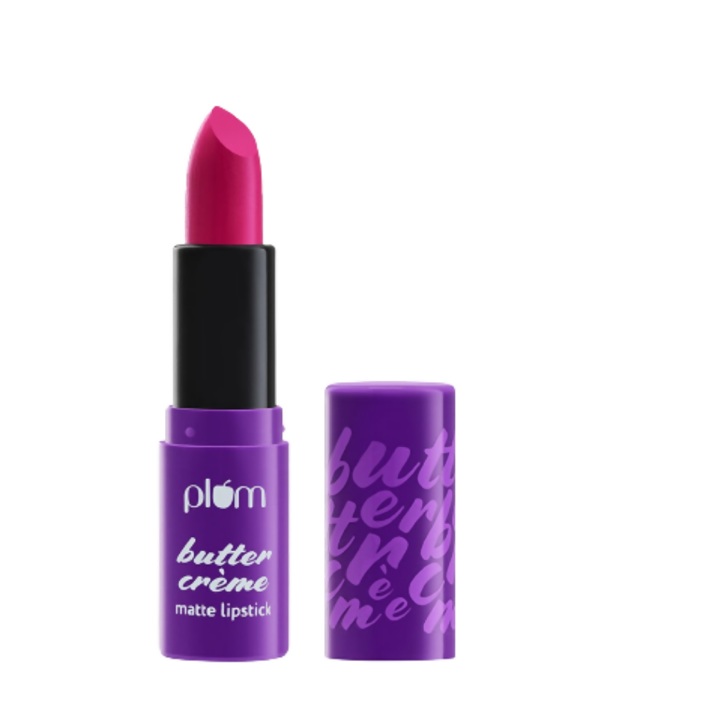 Plum Butter Crème Matte Lipstick Fuchsia Frenzy - 131 (Fuchsia Hot Pink) - Distacart