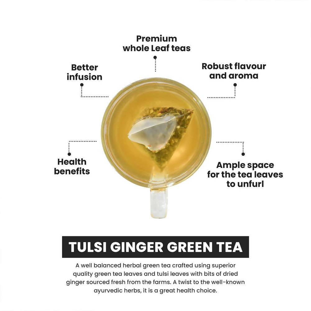 Chai Spa Tulsi Ginger Green Tea - Distacart
