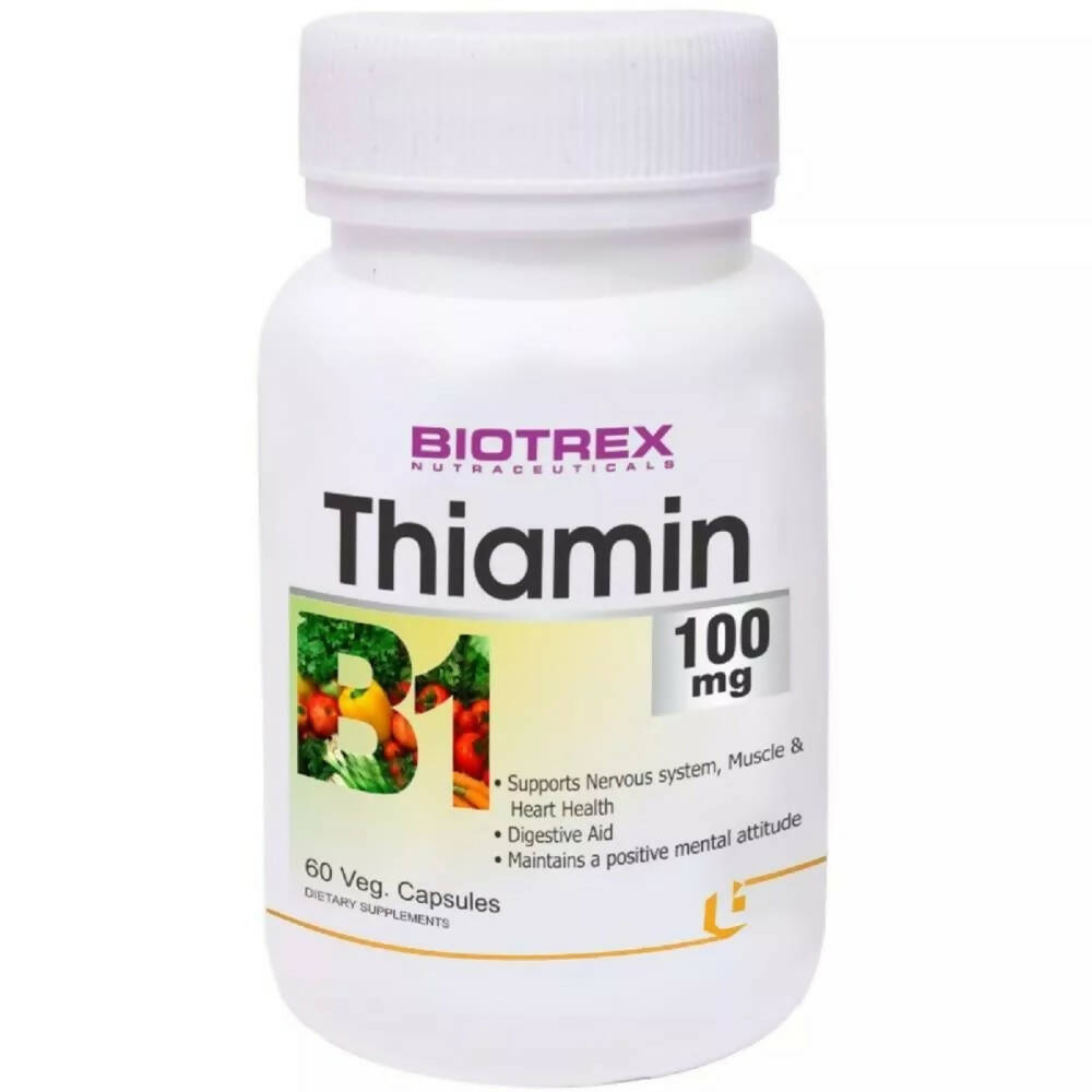 Biotrex Thiamin 100mg Veg Capsules - Distacart