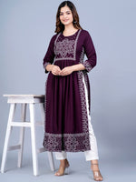 Thumbnail for Kalini Women Bandhani Printed Floral Side Slit Kurta - Distacart