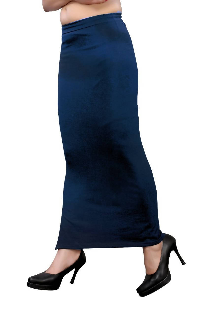 Vamika Navy Blue Cotton Lycra Petticoat - Distacart