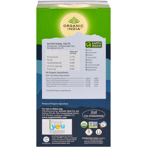 Organic India Tulsi Green Tea Earl Grey 25 Tea Bags - Distacart