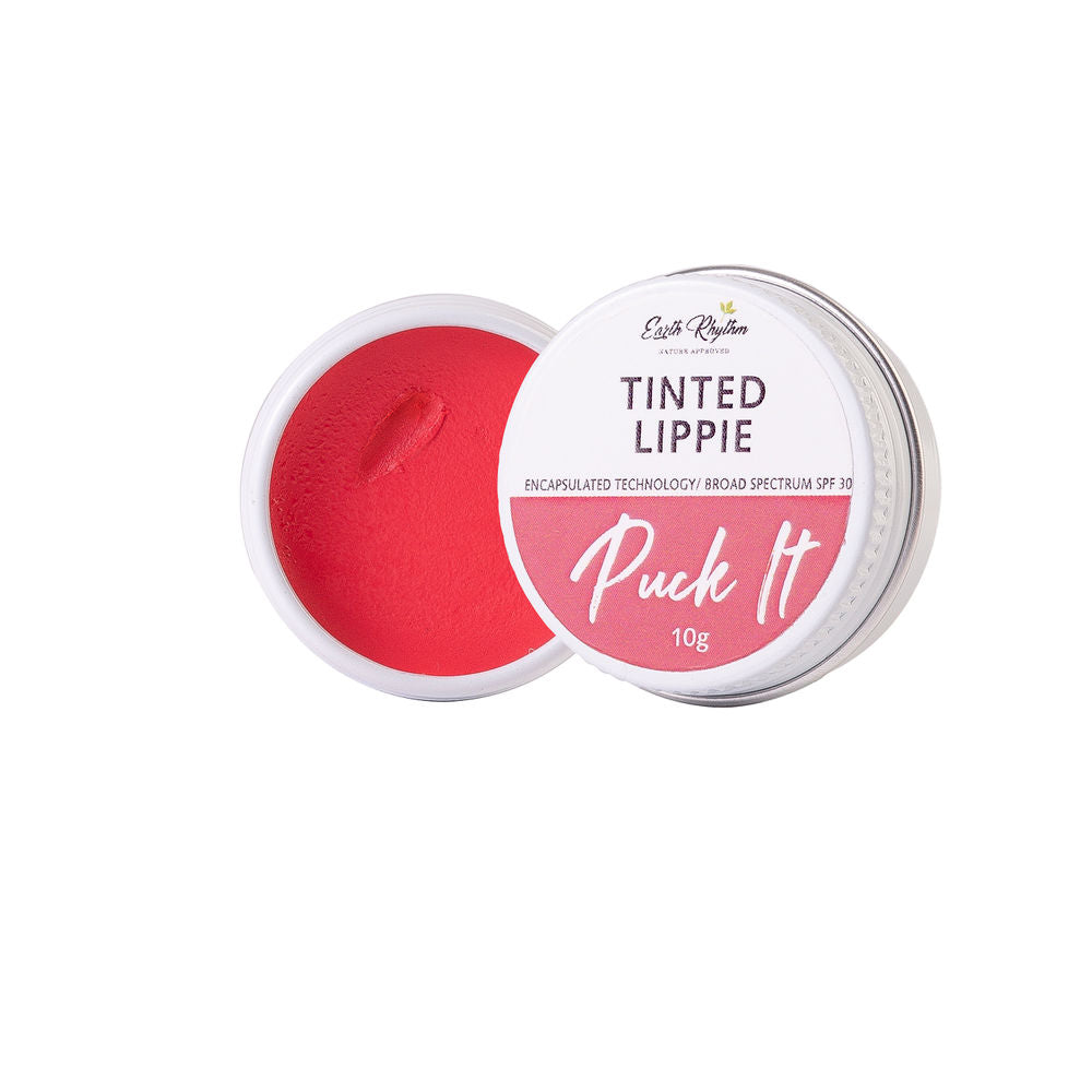 Earth Rhythm Tinted Lippie Puck It Lip Balm - Lady Bug