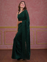 Thumbnail for Koskii Embellished Embroidered Poly Georgette Saree - Distacart