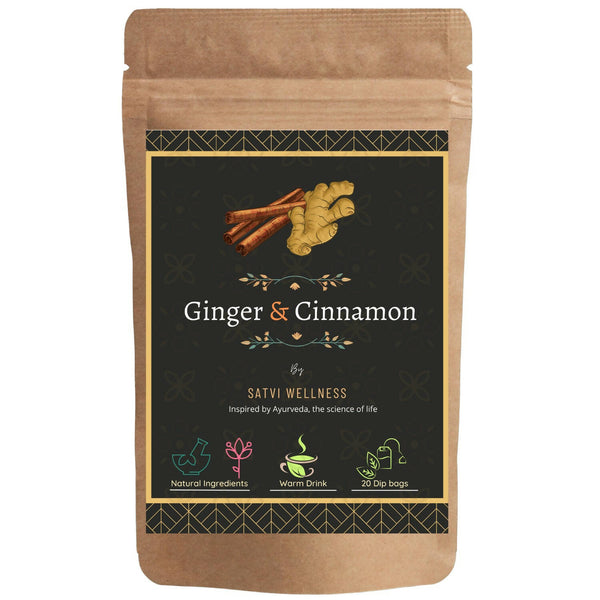Satvi Wellness Ginger Cinnamon Tea - Distacart