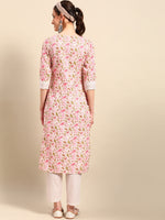Thumbnail for Sangria Women Paisley Printed Gotta Patti Kurta With Trousers - Distacart