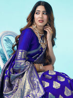 Thumbnail for Kalini Ethnic Woven Design Zari Art Silk Banarasi Saree - Distacart