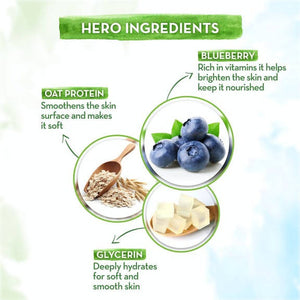Mamaearth Brave Blueberry Body Wash For Kids with Blueberry & Oat Protein Hero Ingredients