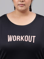 Thumbnail for MKH Plus Size Typography Printed Dri-FIT T-shirt - Distacart
