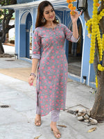 Thumbnail for Kalini Kalini Women Floral Printed Kurta with Trousers - Distacart