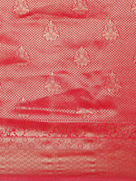 Thumbnail for Saree Mall Pink Ethnic Motifs Zari Silk Blend Banarasi Saree - Distacart