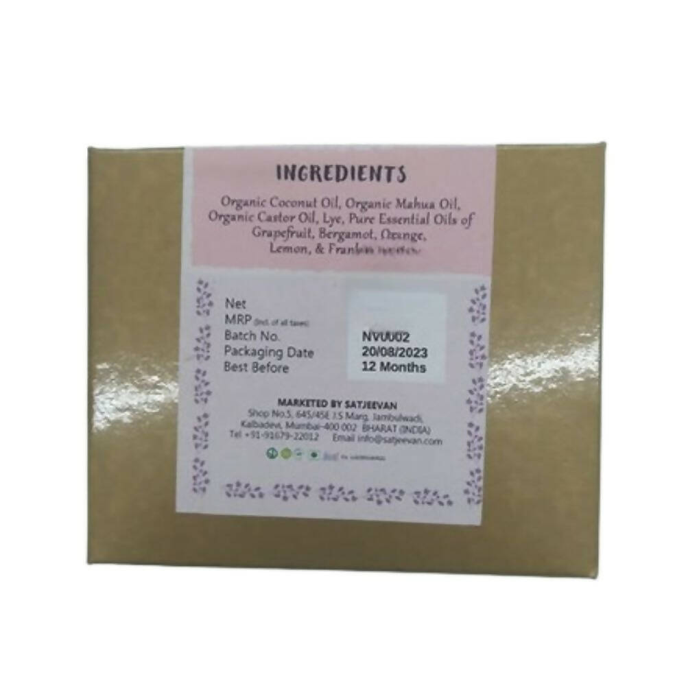 Satjeevan Organic Citrus Boswellia Soap - Distacart