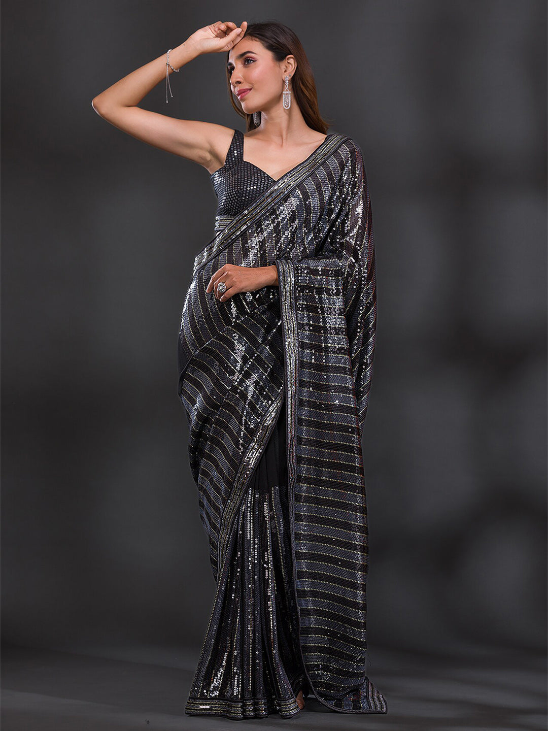 Koskii Embellished Saree - Distacart