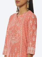 Thumbnail for Biba Women Floral Printed Kurta with Trousers & Dupatta - Distacart
