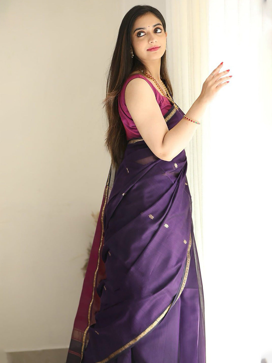 Kalini Silk Blend Kanjeevaram Saree - Distacart