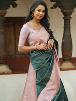 Thumbnail for Kalini Zari Banarasi Saree - Distacart
