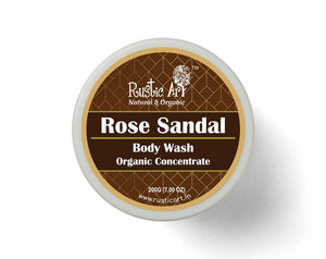 Rustic Art Rose Sandal Organic Concentrate Body Wash