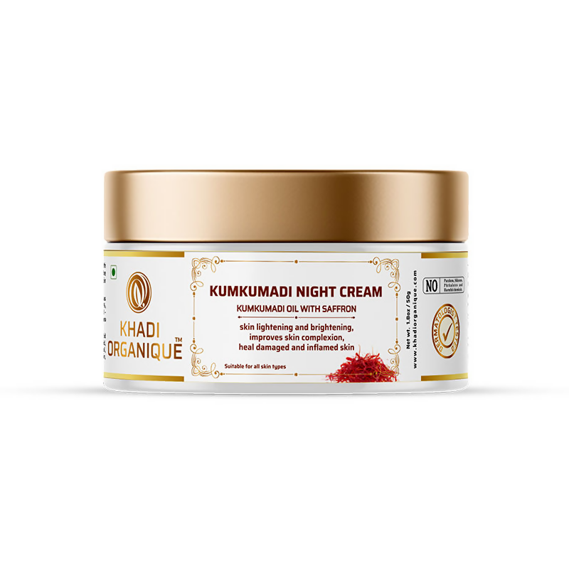 Khadi Organique Kumkumadi Night Cream - Distacart