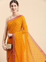 Thumbnail for Kalini Ethnic Motifs Zari Silk Blend Saree - Distacart