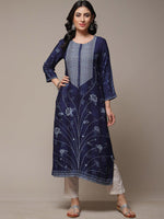 Thumbnail for Biba Floral Printed A-Line Kurta - Distacart