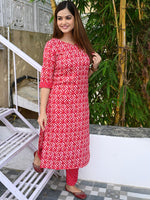 Thumbnail for Kalini Kalini Women Floral Printed Kurta with Trousers - Distacart