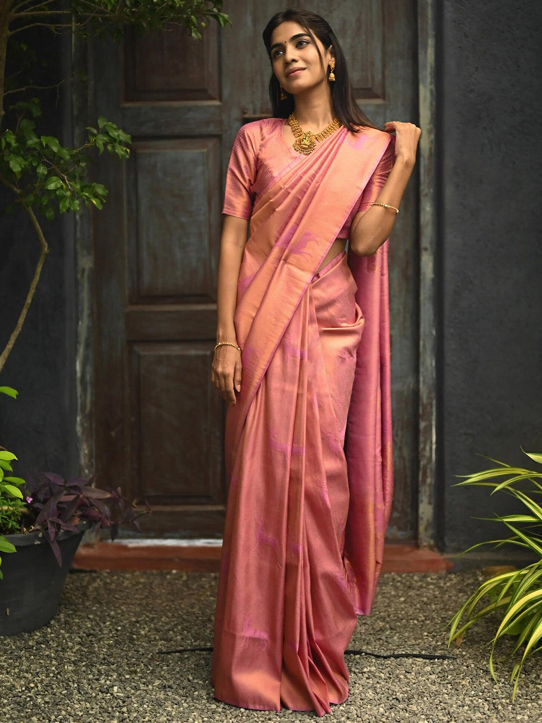 Kalini Silk Blend Kanjeevaram Saree - Distacart