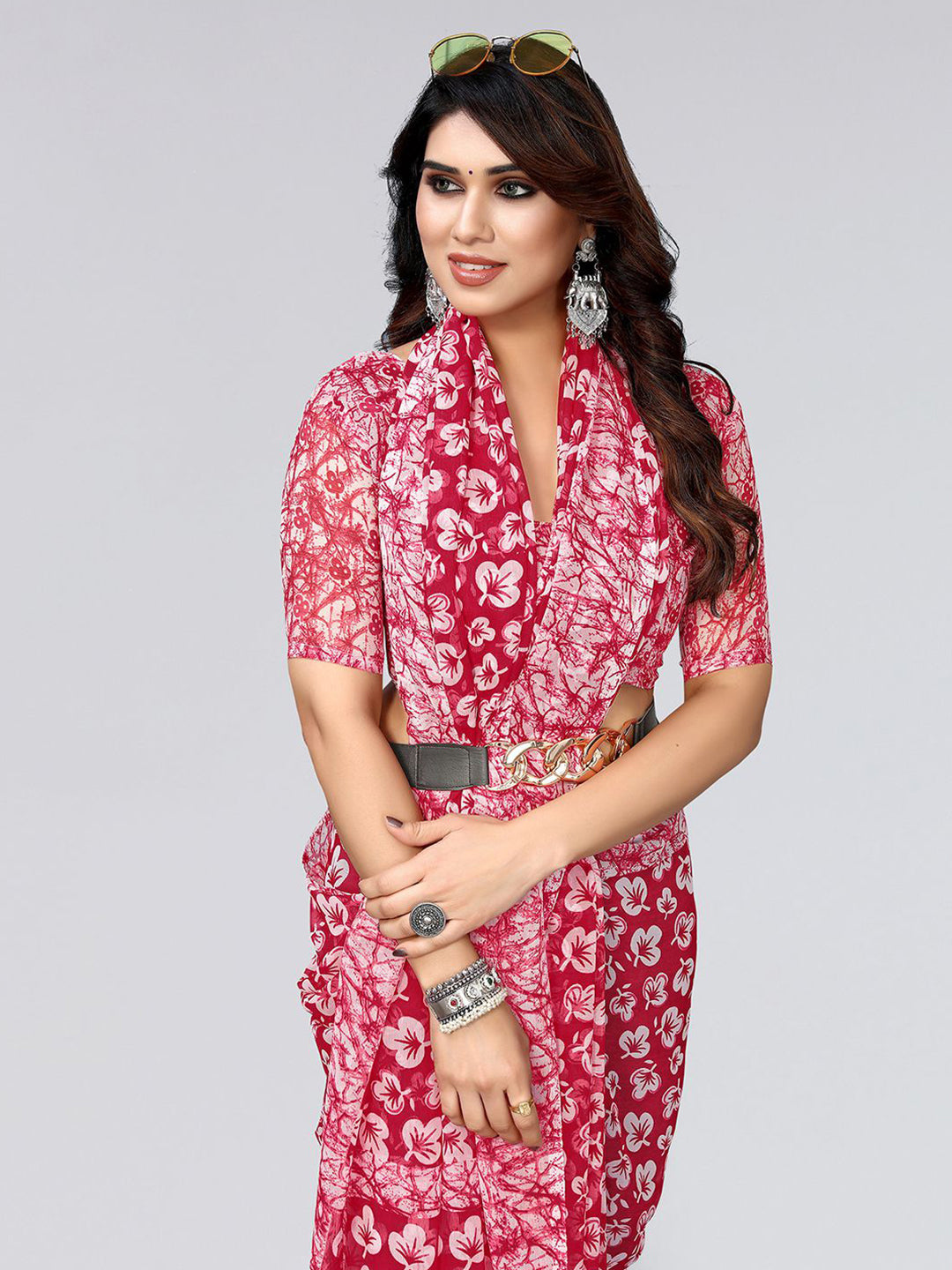 Kalini Floral Printed Saree - Distacart